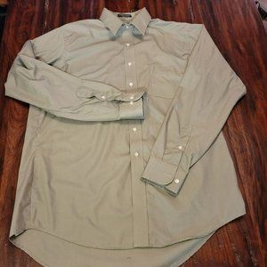 Men's Size 16 1/2 36/37 Sage Green Barrington Dress Shirt